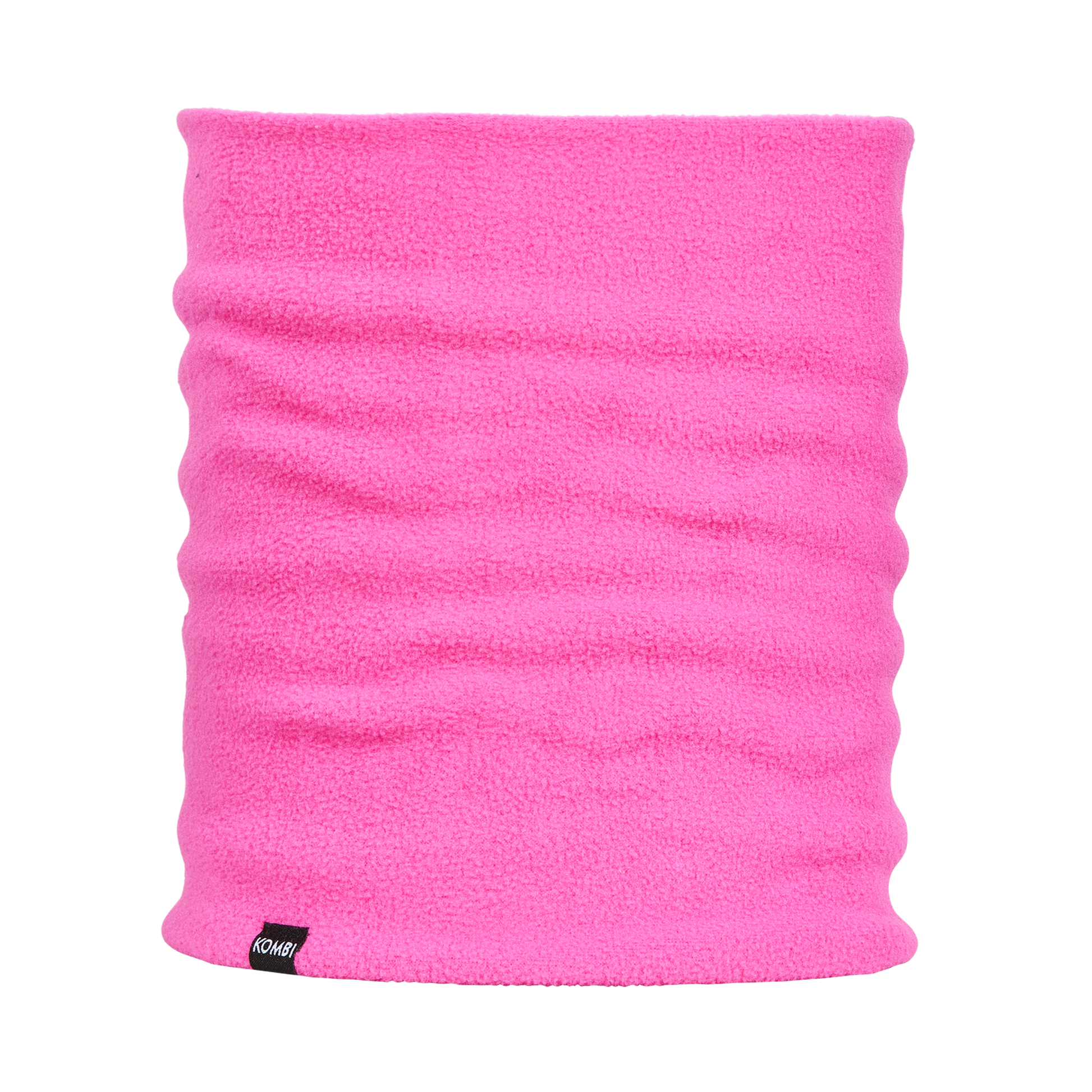 Cache-cou d'hiver en polar - Kombi rose vif en polaire douce et épaisse, pour enfant, vue de face