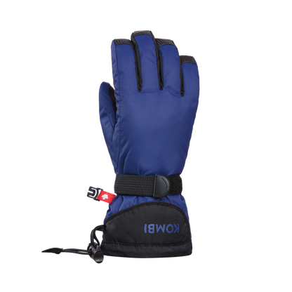 Gants d'hiver - Kombi The Everyday bleu marine avec paume noire en cuir synthétique, vue de dos, taille adulte, style fonctionnel.