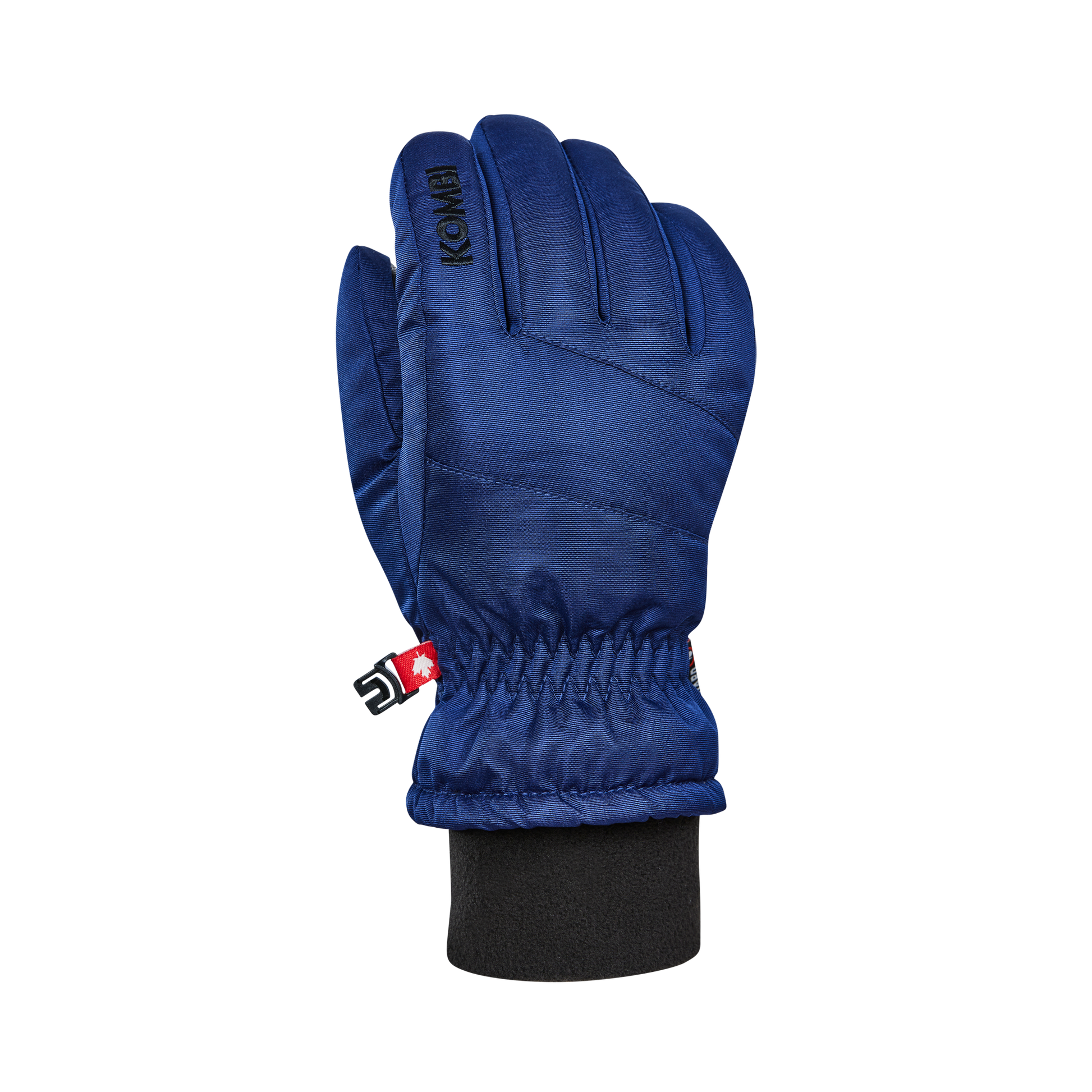 Gants d'hiver - Kombi The Peak bleu marine avec paume cuir synthétique, isolés Softloft, vue de dos, taille adulte.