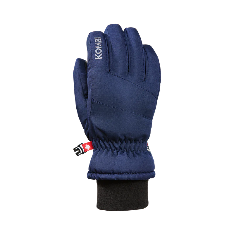 Gants d'hiver The Peak - Kombi bleus marine en polyester durable, isolation SOFTLOFT, pour enfant, vue de dos.