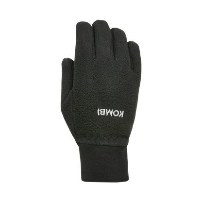 Gants Mi-Saison Windguardian en polaire - Kombi noirs en micropolaire avec logo blanc, vue de dos adulte homme