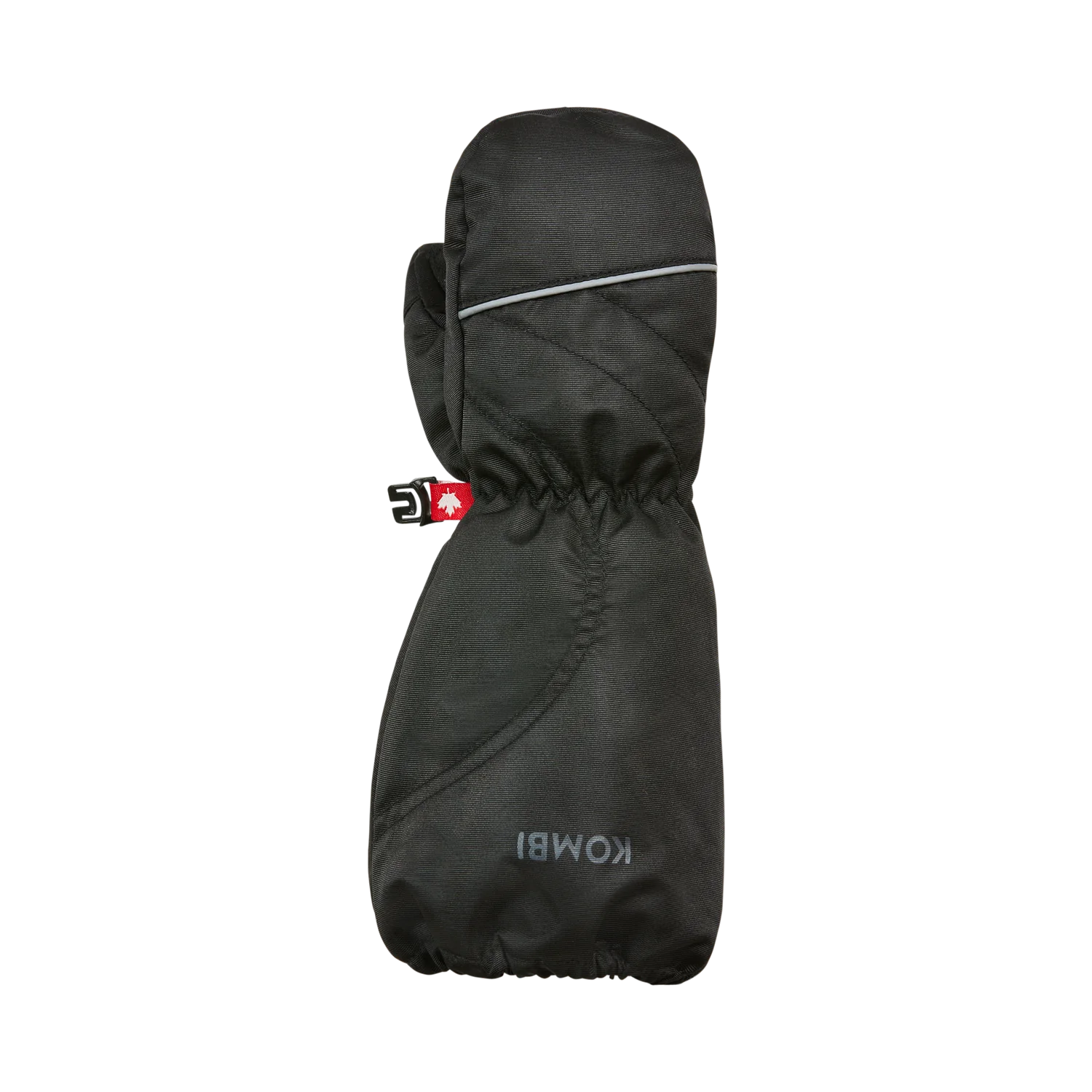 Mitaines d'hiver - Kombi The Mini Blizzard noires texturées hydrofuges, style classique, enfant, vue de face détail