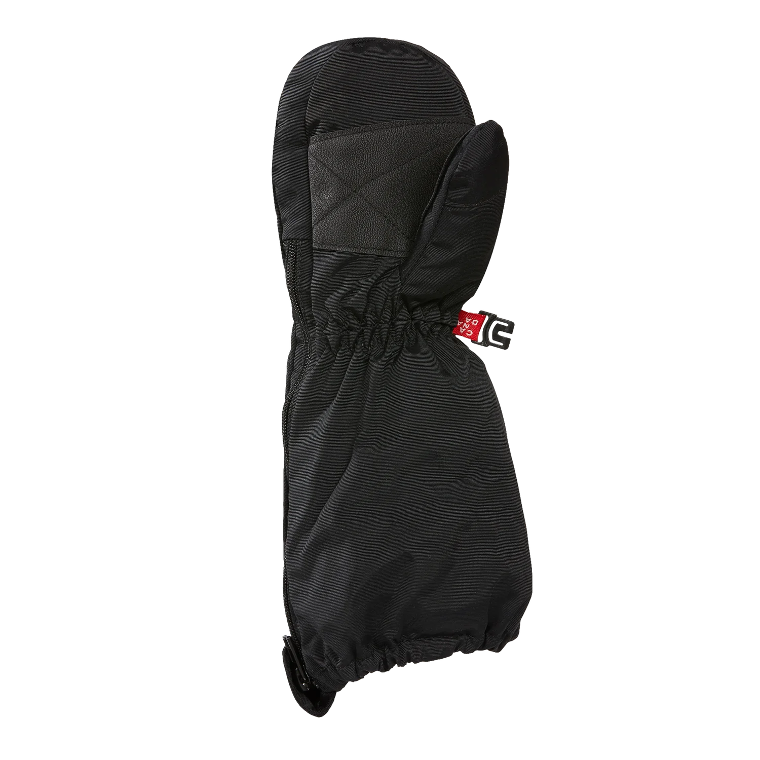 Mitaines d'hiver - Kombi The Mini Blizzard noires à manchettes longues en tissu hydrofuge, pour enfant, vue de face.