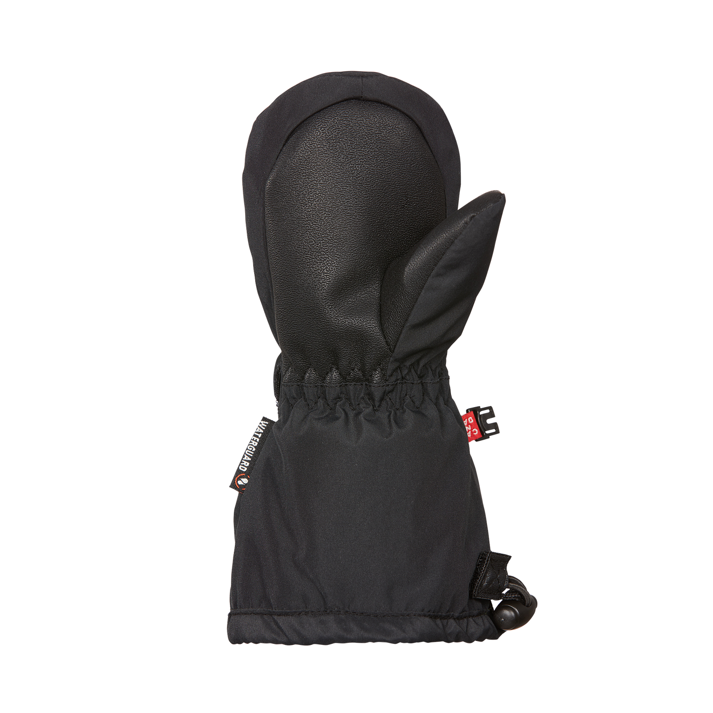 Mitaines d'hiver - Kombi Roomy noires en polyester recyclé et cuir synthétique, membrane imperméable, vue de face