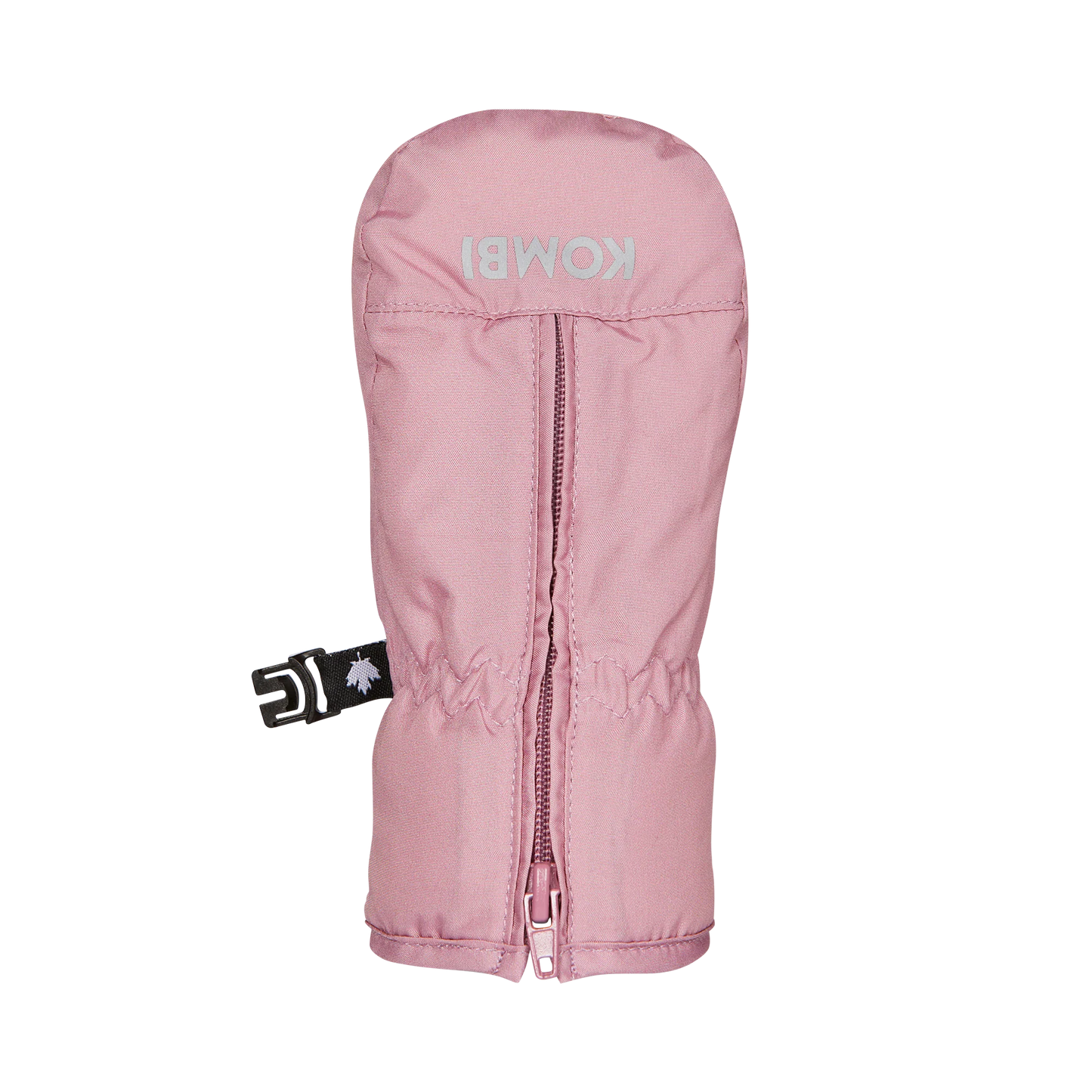 Mitaines d'hiver Adorable - Kombi roses en polyester hydrorésistant, isolantes ULTRALOFT®, pour enfant, vue de dessus fermeture zippée