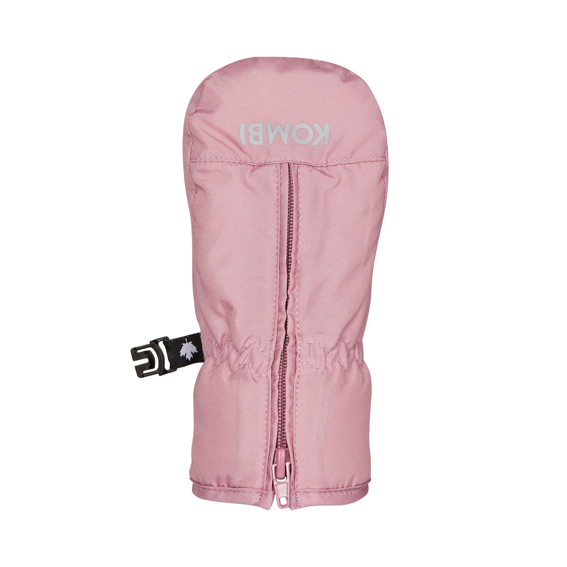 Mitaines d'hiver Adorable - Kombi roses en polyester hydrorésistant, isolantes ULTRALOFT®, pour enfant, vue de dessus fermeture zippée