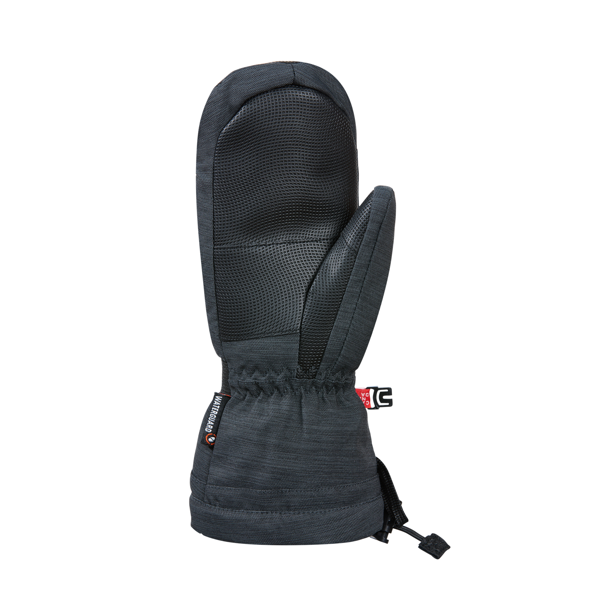 Mitaines d'hiver The Original - Kombi noires, revêtement synthétique hydrorésistant, isolation, vue de face pour adulte.