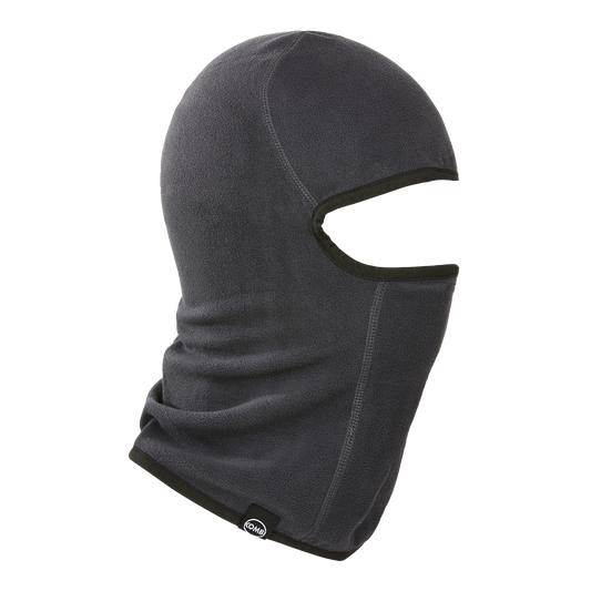 Cagoule - Kombi The Cozy Fleece Balaclava grise en polaire, coupe intégrale, taille adulte, vue de profil droit.