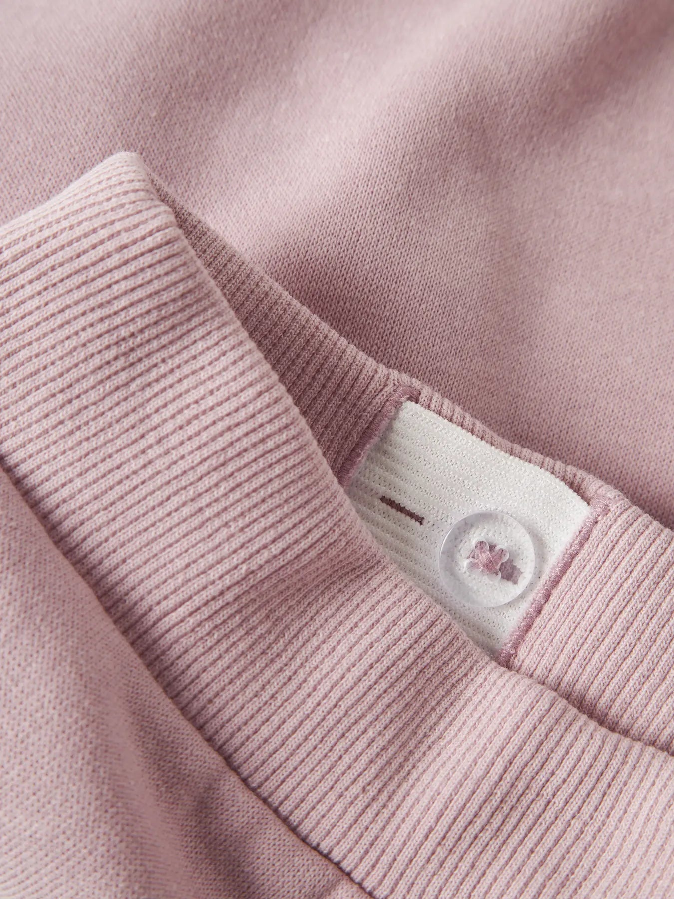 Pantalon - Name It rose clair en coton polyester, détail ceinture élastique ajustable, pour fille, vue gros plan tissu