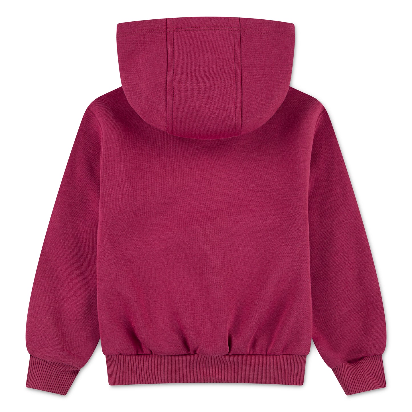 Hoodie - Nike bordeaux en coton polyester, capuche, manches longues, pour fille, vue de dos simple