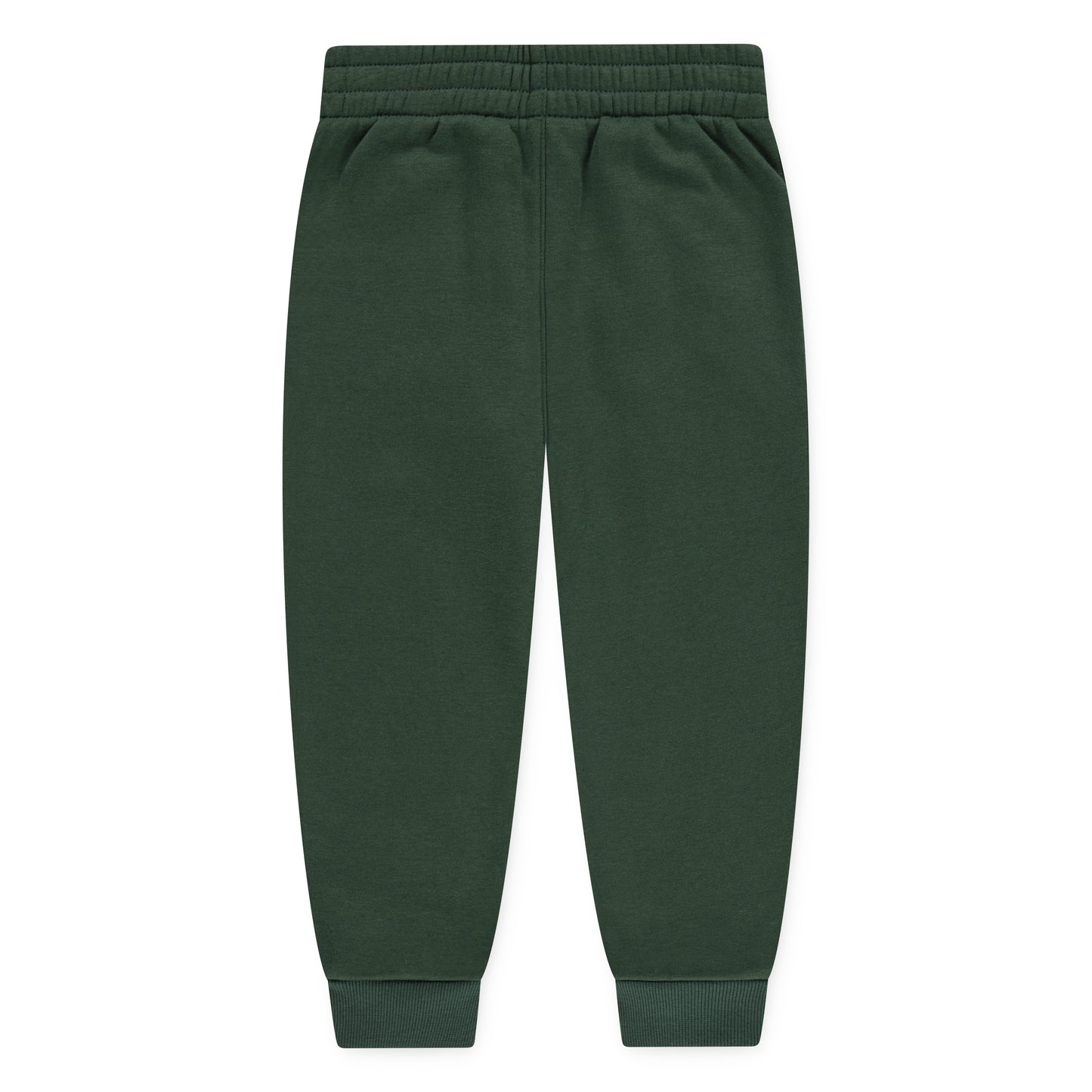 Pantalon - Nike vert foncé en coton et polyester, style sport, pour garçon, vue de dos, taille élastique ajustable