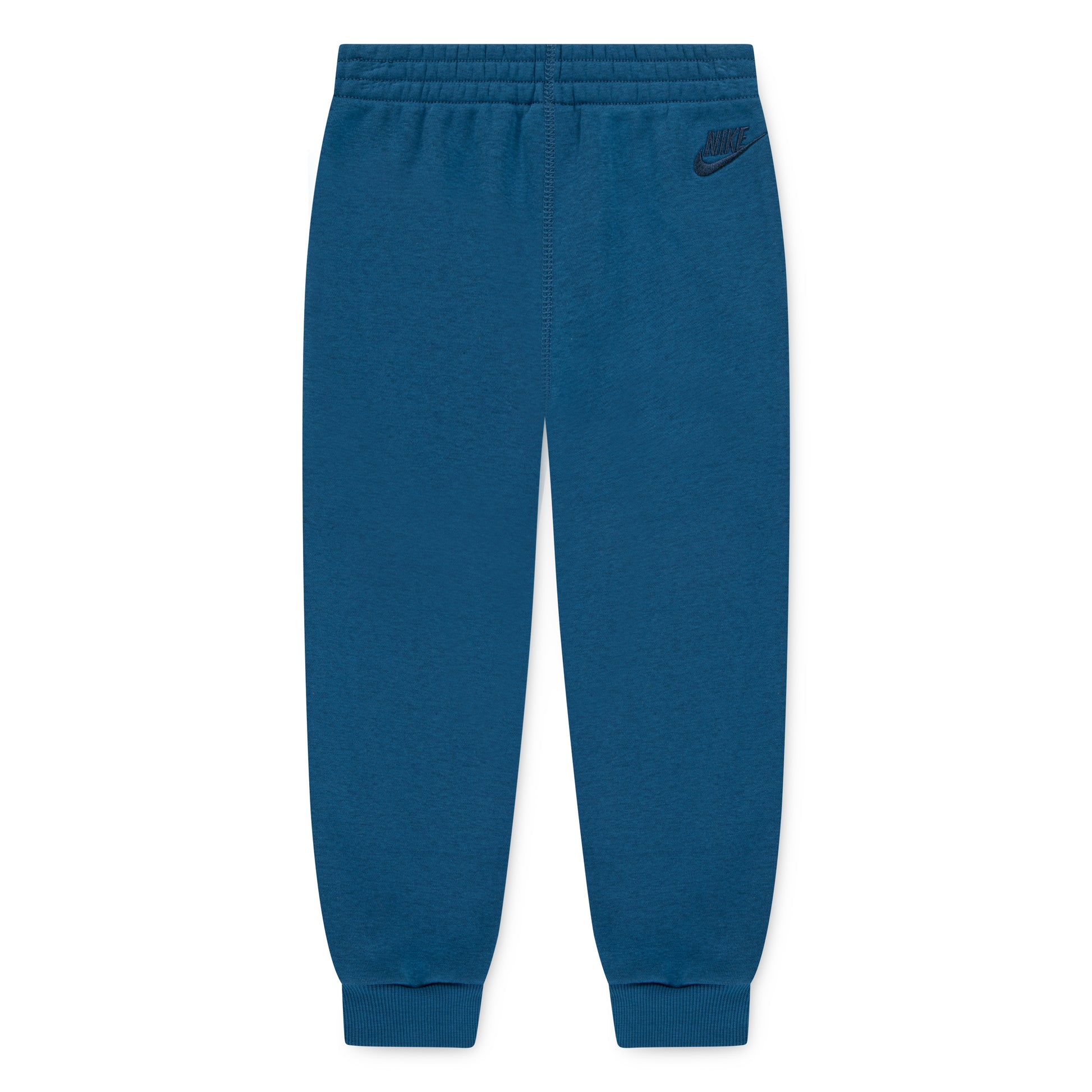 Pantalon - Nike bleu foncé en polyester et coton, taille élastique, pour garçon, vue de face