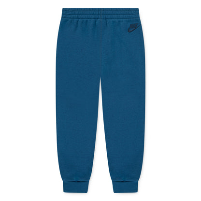 Pantalon - Nike bleu foncé en polyester et coton, taille élastique, pour garçon, vue de face