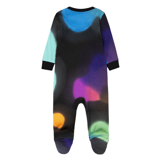 Pyjama - Nike en coton multicolore avec manches longues, pieds intégrés, pour garçon bébé, vue de dos.