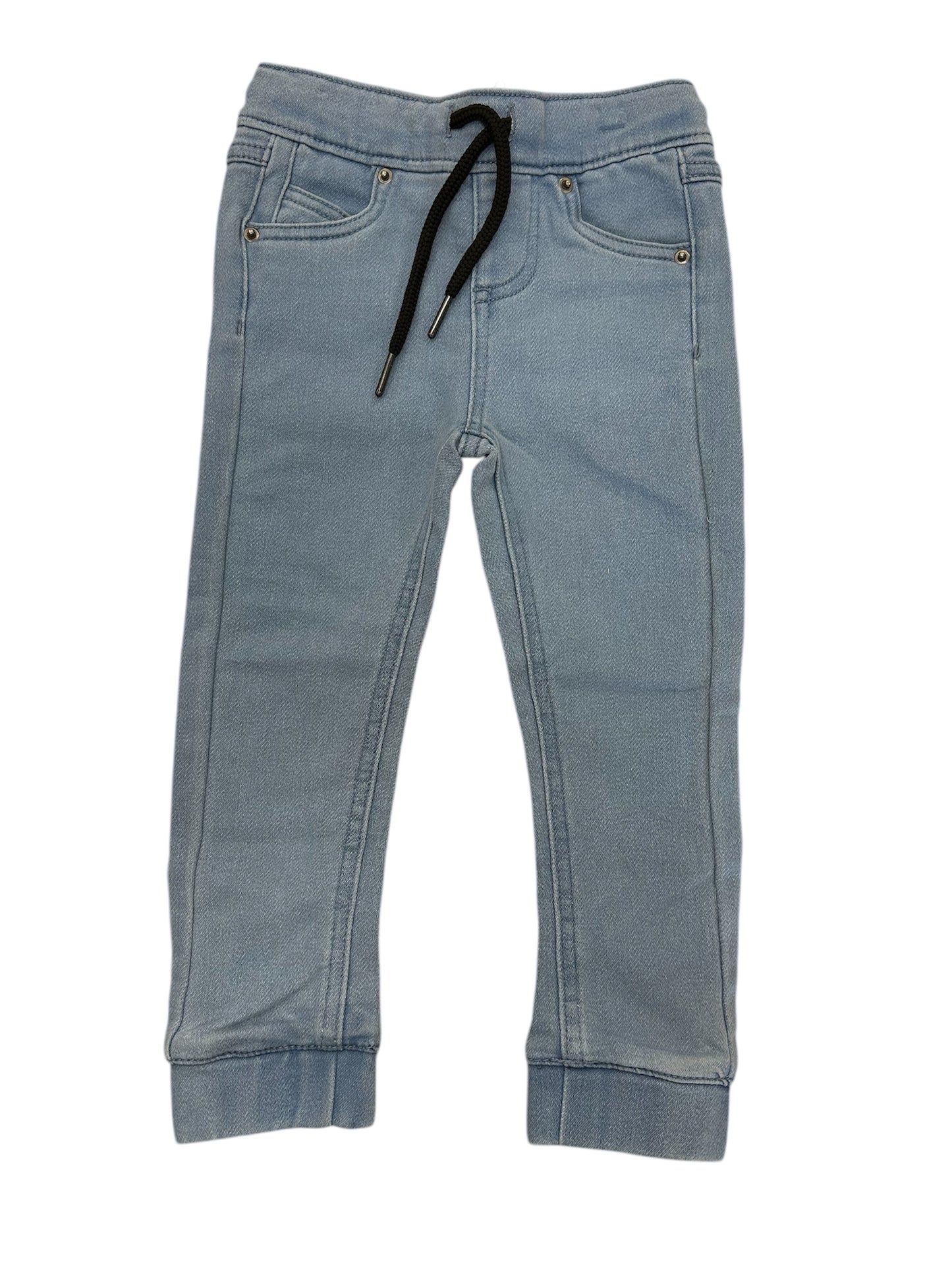 Denim - Northcoast bleu clair avec cordon noir ajustable, style casual en tissu denim, pour garçon, vue de face.