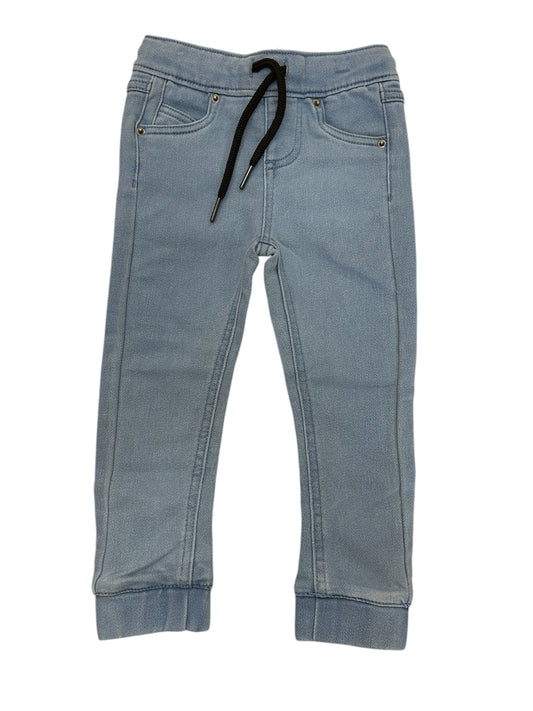 Denim - Northcoast bleu clair avec cordon noir ajustable, style casual en tissu denim, pour garçon, vue de face.