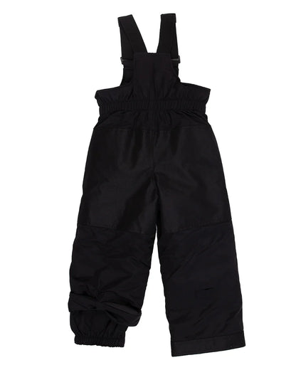 Habit de neige - Peluche & Tartine noir imperméable en tissu isolant, salopette pour fille, vue de dos.