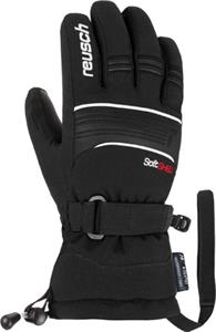 Gants d'hiver Kondor R-TEX - Reusch noirs avec détails blancs, isolation duvet, manchette longue, vue de profil droit.