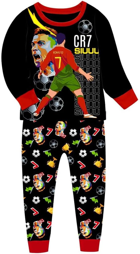 Junior Ronaldo pyjama set featuring a comfortable design and playful graphics, perfect for young fans.
