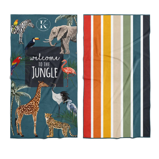 Serviette de plage - Bienvenue à la jungle