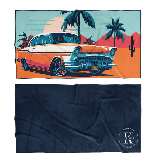 Serviette de plage - Voiture vintage