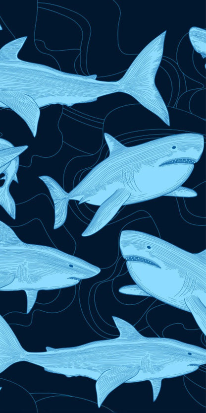 Serviette microfibre - Requin