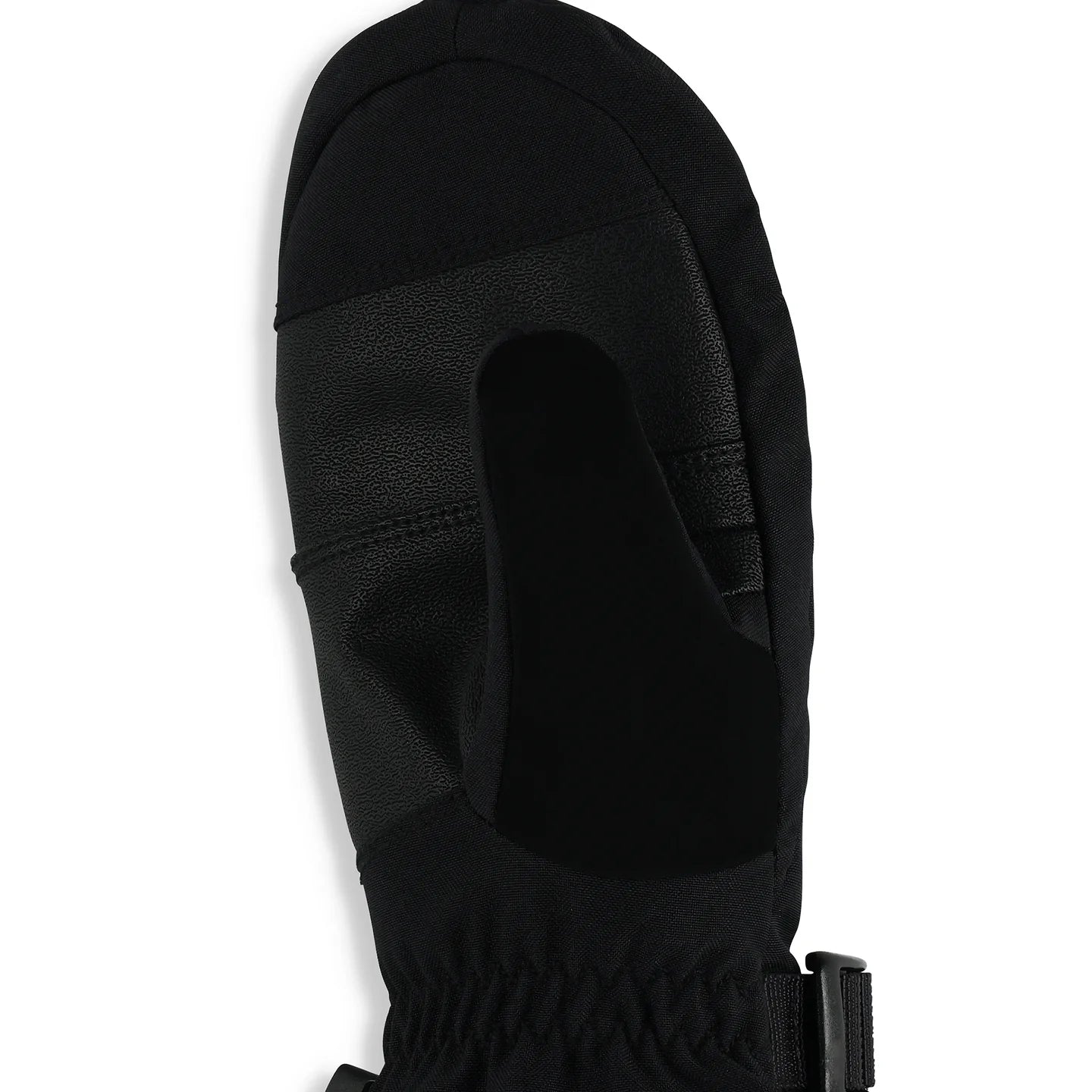 Mitaines D'hiver Finn - Spyder noires en tissu extensible et renfort synthétique, détail paume, vue de dessus