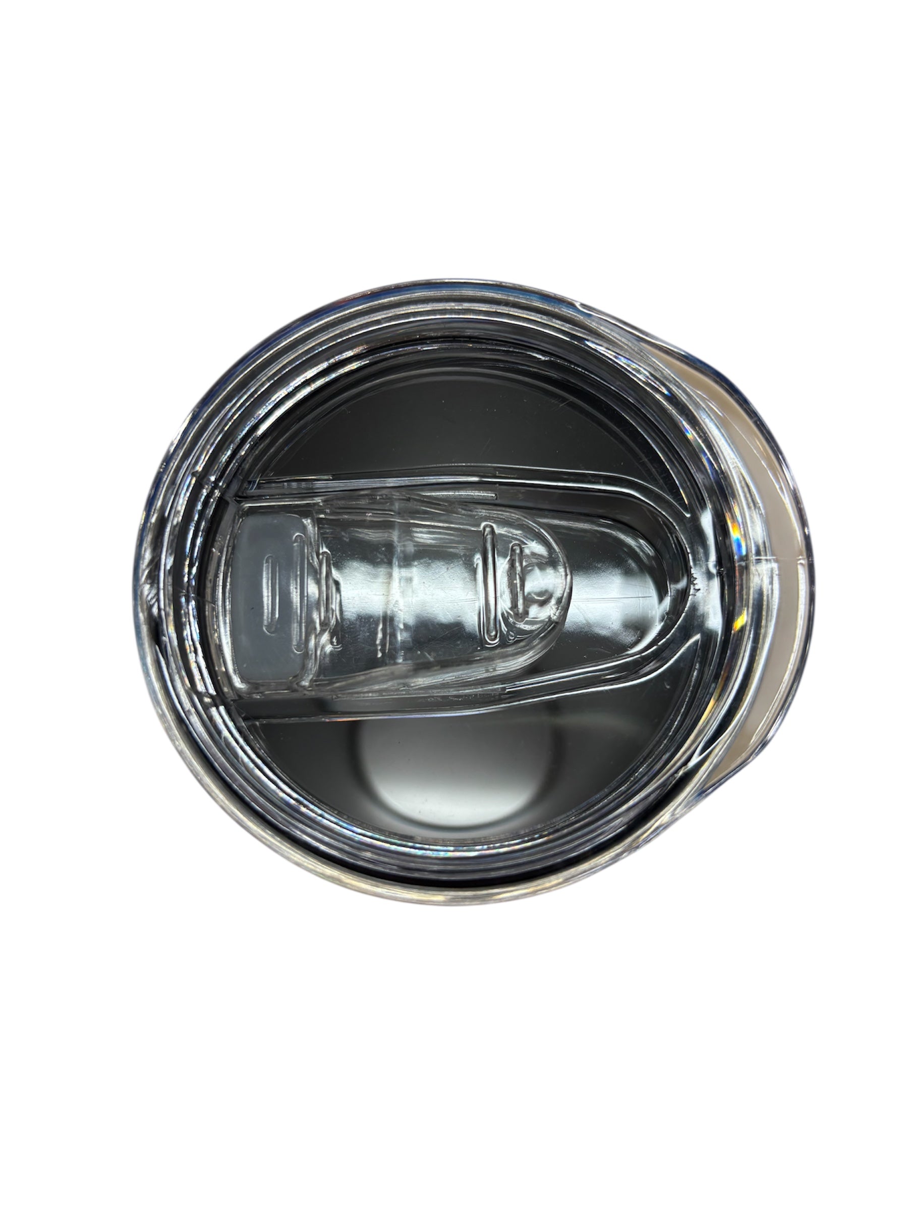 Bouteille isotherme - K-Pop Demon Hunter vue dessus du couvercle transparent avec système d’ouverture rabattable