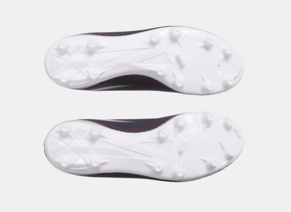 Chaussures de soccer - UA Shawow Select 3 Under Armour vue de dessous semelle blanche crampons pour enfant garçon