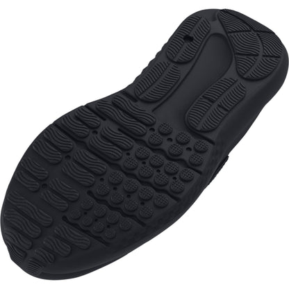 Espadrilles UA Surge 4 AC - Under Armour vue de dessous en caoutchouc noir avec semelle antidérapante pour adulte.