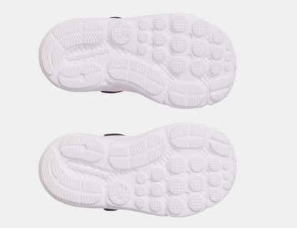 Espadrilles - UA Assert 10 Under Armour semelle blanche avec motifs adhérence en caoutchouc pour fille, vue dessous