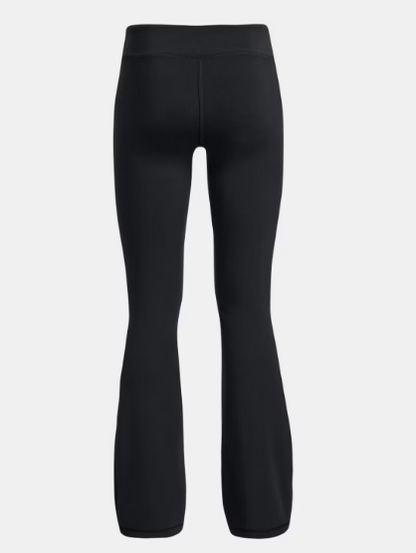 Legging - Under Armour noir slim avec taille haute, tissu extensible, pour fille, vue de dos.