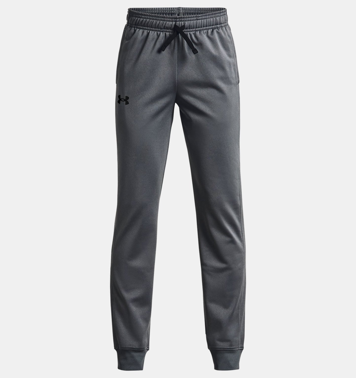 Pantalon Brawler 2.0 - Under Armour gris foncé pour garçon en tricot lisse, intérieur brossé, vue de face