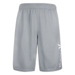Short - Under Armour gris clair en polyester 100%, style sportif, pour homme, vue de face sur fond blanc.