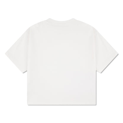 T-Shirt - Converse blanc oversize en jersey coton bio, manches courtes, vue arrière galerie 3 format carré 3000x3000