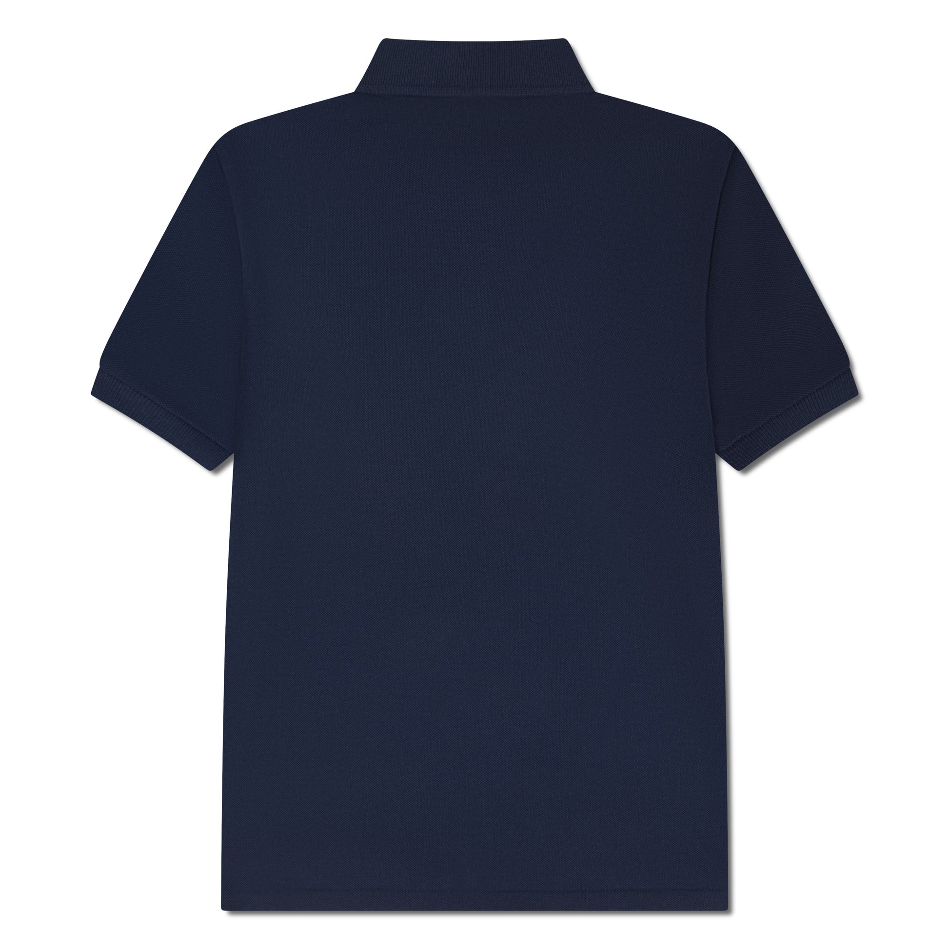 Polo - Lacoste bleu marine en coton, manches courtes, vue de dos, coupe classique pour enfant garçon