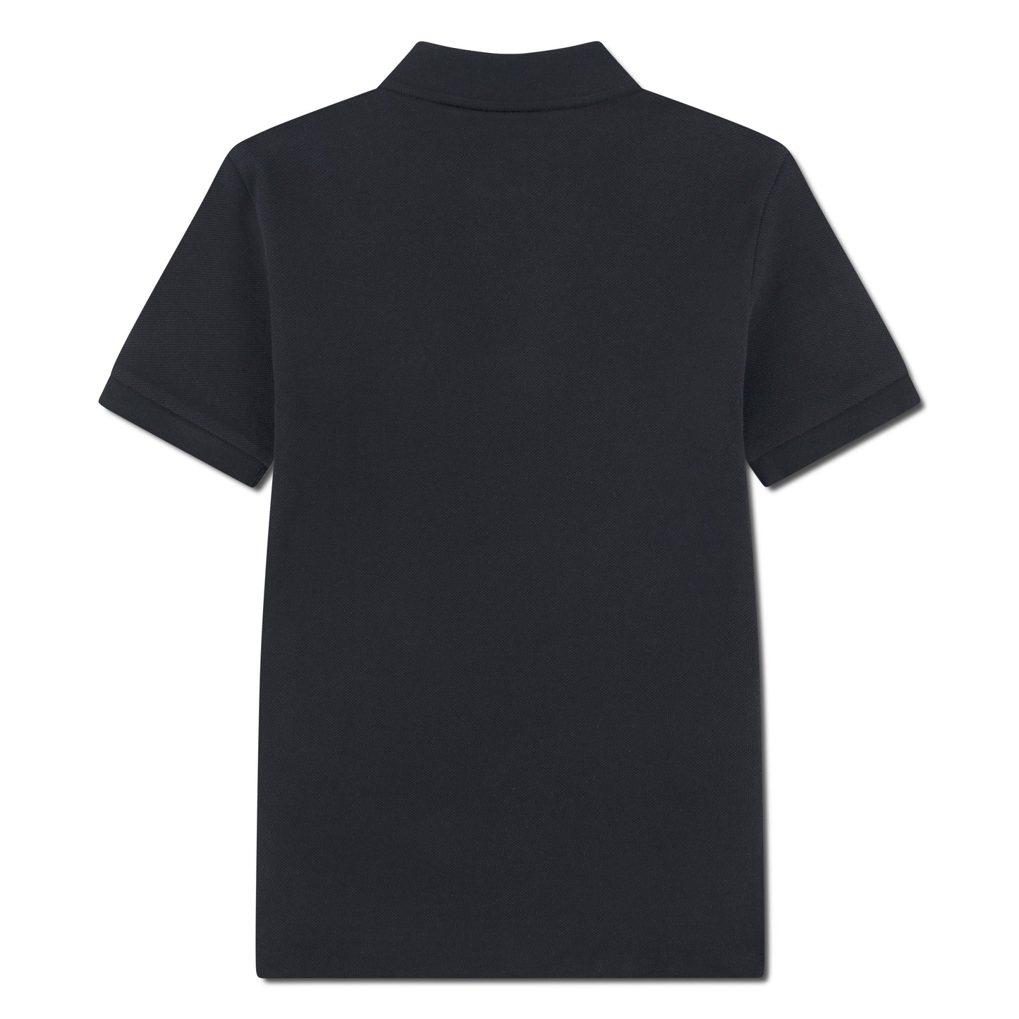 Polo - Lacoste bleu marine en coton, manches courtes, pour enfant, vue de dos simple et épurée.
