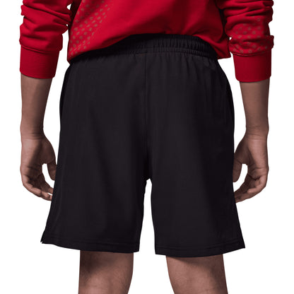 Short - Jordan noir en polyester et elasthane, taille ajustable avec cordon, porté de dos sur mannequin adulte homme.