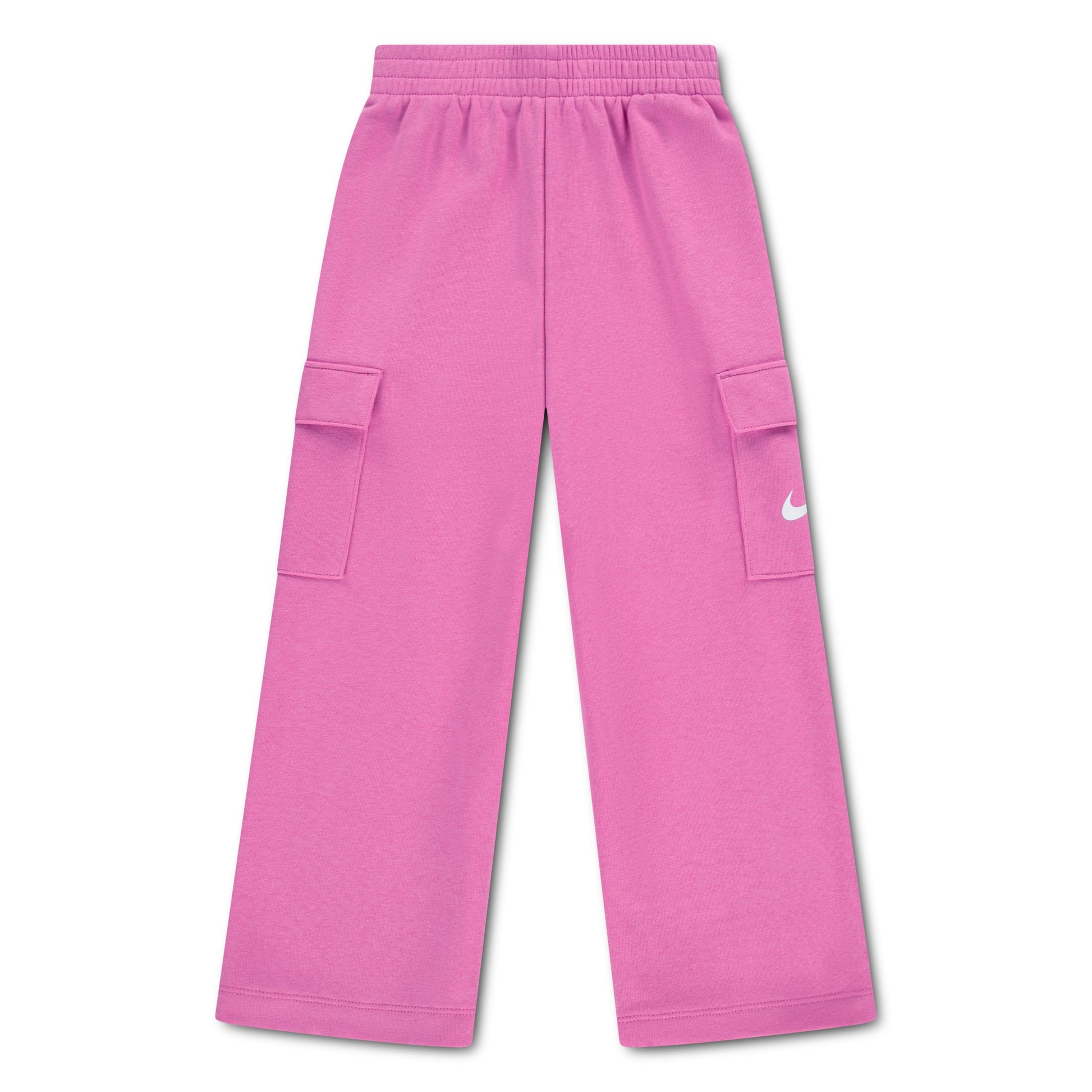 Pantalon Cargo - Nike rose avec poches cargo latérales et taille élastique vue de faceатәи
