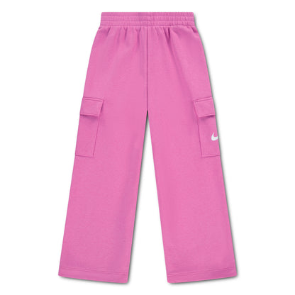 Pantalon Cargo - Nike rose avec poches cargo latérales et taille élastique vue de faceатәи