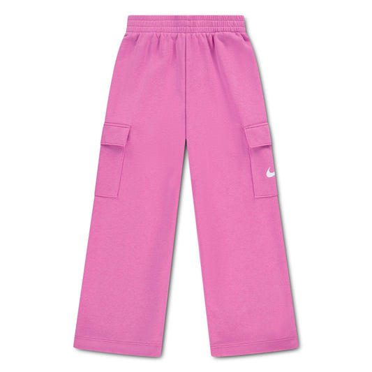 Pantalon Cargo - Nike rose avec poches cargo latérales et taille élastique vue de faceатәи