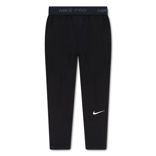 Legging Nike Pro DRI-FIT Tights - Nike noir à coupe ajustée avec coutures techniques et logo blanc vue de face