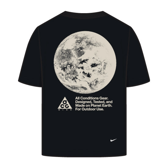 T-Shirt ACG Dri-FIT Planet Earth Tee - Nike noir avec motif planète Terre et logo ACG, vue de face