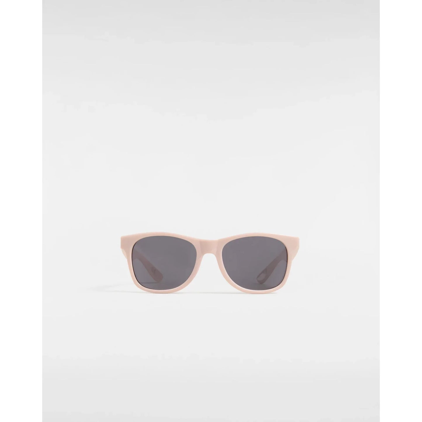 Lunette de soleil - Vans beige clair avec verres foncés, style rectangulaire pour enfant, vue de face.