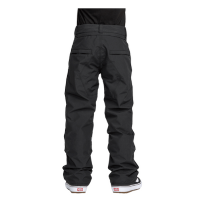 Pantalon de neige Freakin Chino - Volcom noir en tissu résistant, style coupe droite, pour garçon, vue de dos