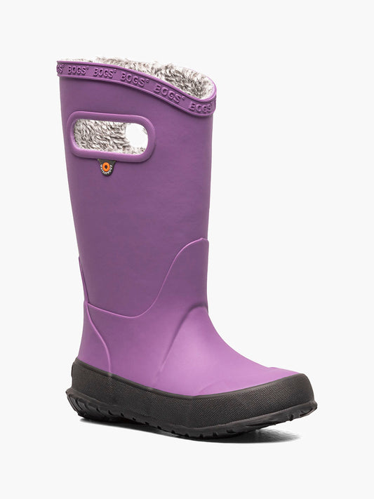 Bottes Mi-Saison - K RNBT PLUSH mauve avec doublure en fourrure synthétique, en caoutchouc, pour enfant, vue de côté