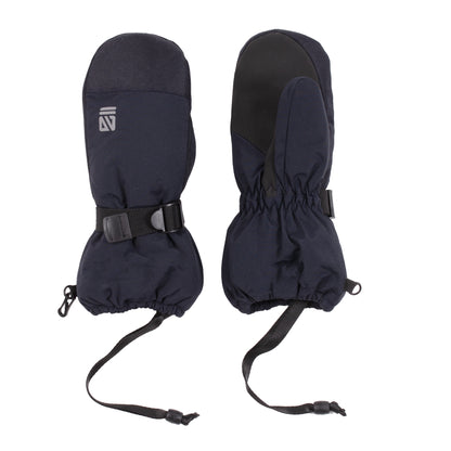 Mitaines d'hiver - Nanö bleu marine en nylon avec doublure sherpa, pour enfant, vue de dessus et dessous